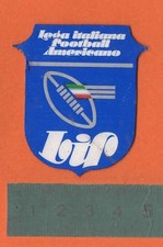 Adesivo Vintage Sticker Autocollant Aufkleber LEGA ITALIANA FOOTBALL AMERICANO