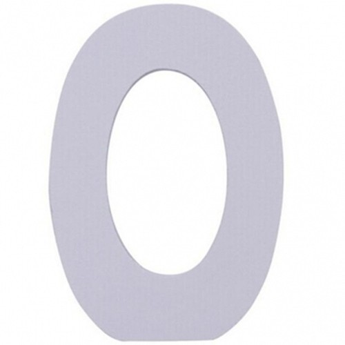 Numero legno bianco 11cm - 0,