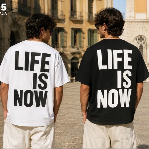 Life now shirt - is, cotone