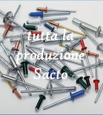 100 rivetti rivetto Rame con Chiodo Acciaio Zincato 3,4x9 by sacto