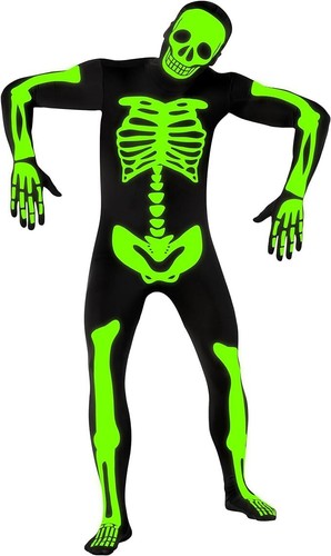 Costume morphsuit scheletro - morphsuit,