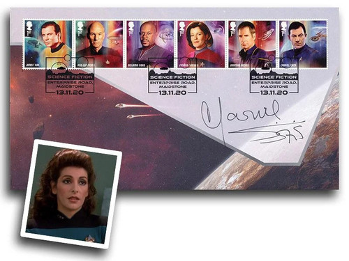 Marina sirtis autograph - sirtis, coa