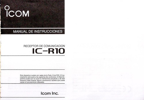 Spanish icom r10 receiver - ic-r10,