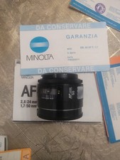 Minolta Af 1,7 / 50 Più Duplicatore Focale Più Flash