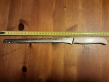 VECCHISSIMO LUNGO COLTELLO DA PROSCIUTTO NON SI VEDE PIU IL MARCHIO 
