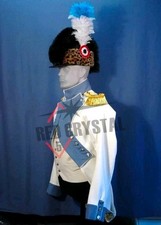 Uniforme uomo francese 1791 nuova per truppe militari giacca moda lana bianca