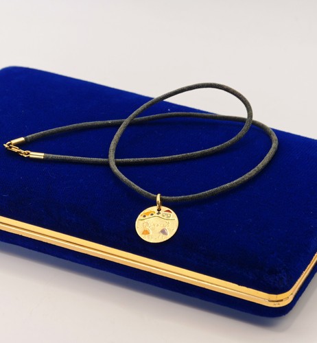 Collana cordino ciondolo oro - collana,