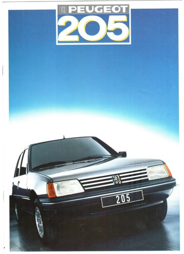 Depliant brochure peugeot 205 - depliant,