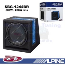 Alpine SBG-1224BR Subwoofer passivo Bass Reflex in cassa da 30 cm 12'' 800W 2ohm