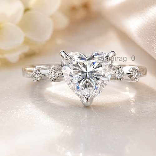 Anello diamante hpht bianco - hpht,