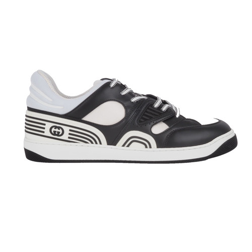 Gucci basket black white low - basket,
