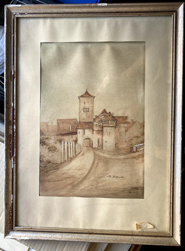 Acquerello firmato ad - firmato,