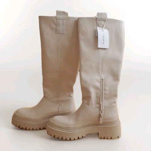 Stivali donna pelle panna - , al
