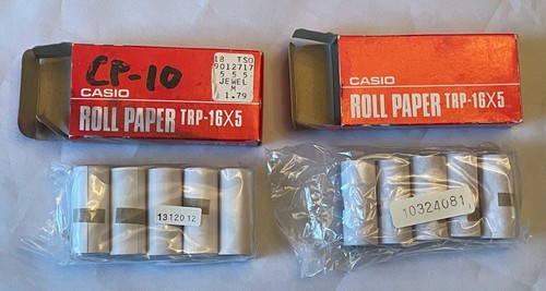Due rotoli carta casio - rotoli, di