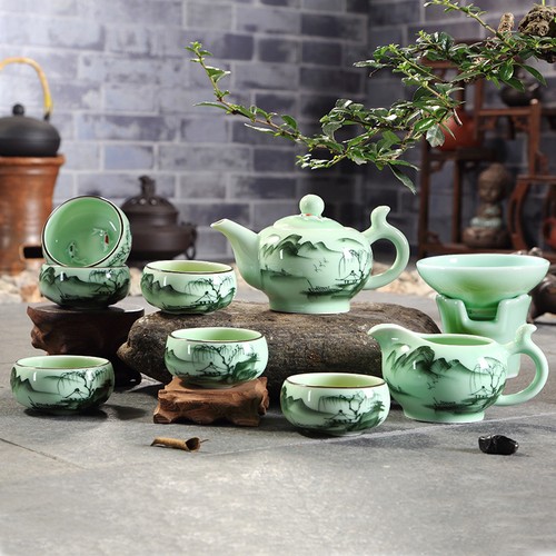 Set tè longquan celadon - set,