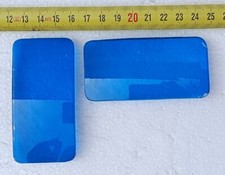 DUE VETRI BLU di RICAMBIO per EFFETTI LUCE DERBY DOPPIO vetrini colorati colore