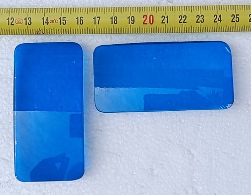 Due vetri blu ricambio - di,
