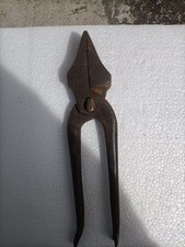 ANTICA PINZA TIRA CUOIO TIRACUOIO DA CALZOLAIO CIABATTINO IN FERRO BATTUTO.