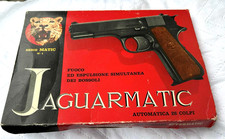 Pistola giocattolo anni '60 Edison Jaguarmatic con scatola originale e munizioni