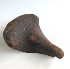 Sella in pelle vintage sella bicicletta Inghilterra Raleigh Rudge sport De-lux