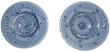 Coppia Piatti Maiolica
