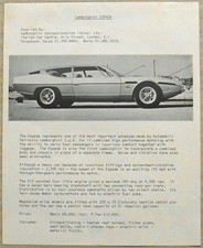 LAMBORGHINI ESPADA libretto