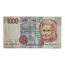 1990 Italy 1000 Lire Paper