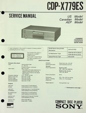 Service Manual Sony CDP-X779ES