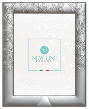 CORNICE PORTAFOTO IN ARGENTO PORTA FOTO RETRO LEGNO WENGE' D1229 13X18