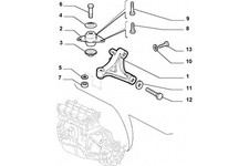 46439644 - Supporto FIAT Palio