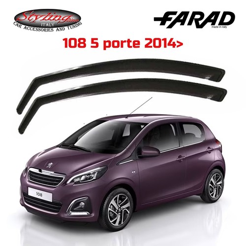 Deflettori peugeot 108 2014 - deflettori,