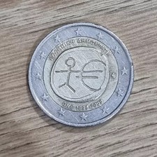 Moneta Rara 2 Euro Grecia One 1999-2009 Omino Stilizzato