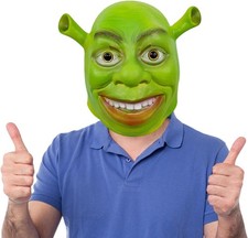 WORUIB Maschera Shrek, Accessorio per Costume Adulto, Maschera Orecchie Divertenti per... 