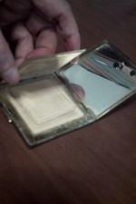 mini portacipria con specchietto  vintage  diametro cm 7 x 7 LEGGI BENE E VEDI