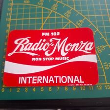 adesivo vintage STICKER kleber radio Monza stile coca cola
