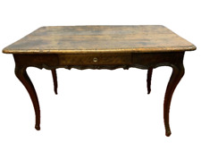 Antico tavolo in stile Luigi XV del XVIII  secolo in noce intagliato Piemonte