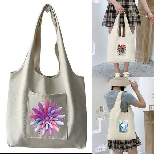 Borsa shopping tela cotone