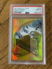 1997 Zenith Z Team #ZT6 Deion Sanders specchio oro PSA 8 NM-MT