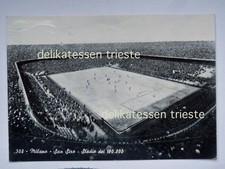 MILANO SAN SIRO stadio calcio con neve 100.000 Milan Inter vecchia cartolina