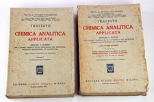 Trattato di Chimica Analitica Applicata Volume I e Volume II Hoepli 1955 1957