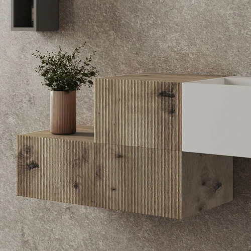 Cassetto sospeso rovere - sospeso, cm