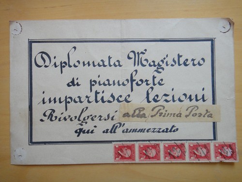 1919 circa lezioni - 1919, di