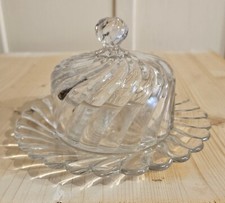 Compostiera, cristallo Baccarat, France 1940, h cm 10, diametro 10 cm.