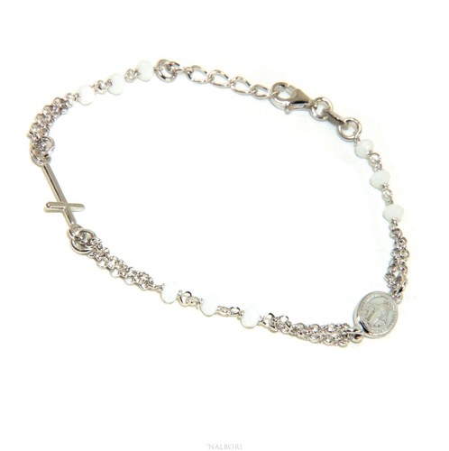 Bracciale argento 925 rosario - argento,