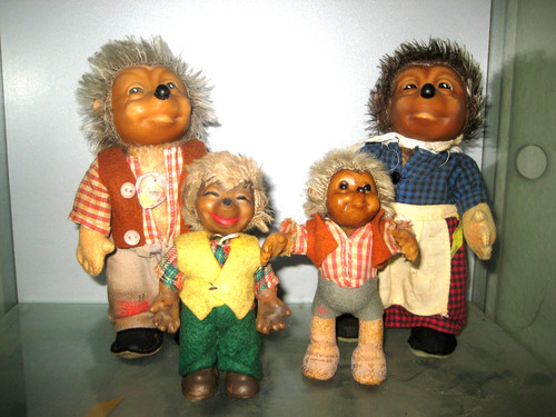 Steiff mecki familie - steiff, (1960er