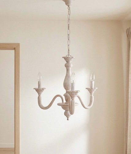 Lampadario classico legno - lampadario,