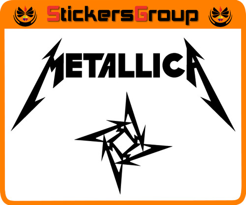 Coppia adesivi metallica - adesivi, per