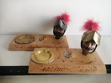 POSACENERE LEGNO FAGGIO TESTA PALADINO SICILIA ANNI '80