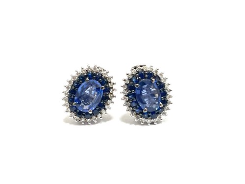 Sunset earrings sapphire - earrings,