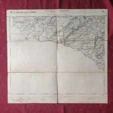 CARTA TELATA FOGLIO 276 CARTA D'ITALIA SANTA CROCE CAMERINA TOPOGRAFICO MILITARE